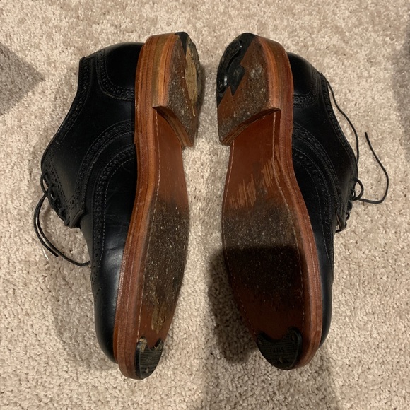 Oak Street Bootmakers Wingtip Derby Black CXL size 7.5D Mens Shoes - Picture 2 of 3